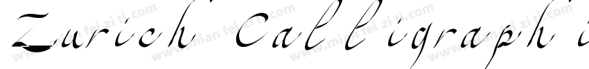 Zurich Calligraphic字体字体转换